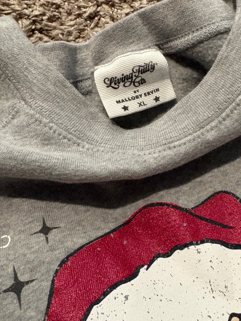 Living Fully Co Santa Sweatshirt - Picture 2 of 2